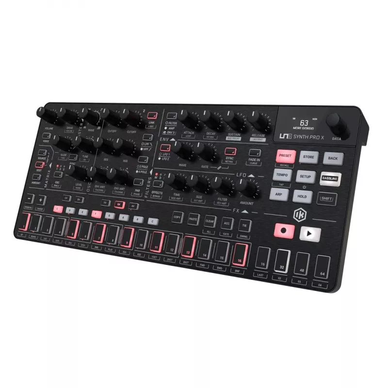 Analyser synthesizer ik multimedia Uno Synth Pro X — 8-stemmige polyfonie, desktopmodule
