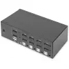 DIGITUS KVM-switch, 4 poorten, dual display, 4K, DisplayPort®