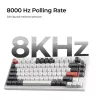 Mechanisch toetsenbord Keychron Q1 Ultra 8K — 75% layout, USB + RF draadloos + Bluetooth, RGB, zwart