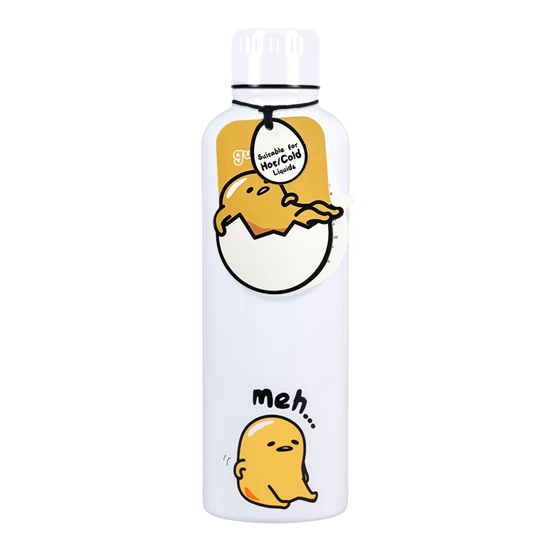 Metalen drinkfles Paladone Gudetama — geïsoleerde roestvrijstalen fles met karakterdesign