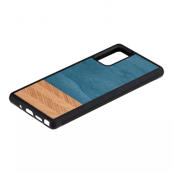 Smartphonehoes man and wood Galaxy Note 20 denim zwart – beschermende hoes in denimstijl