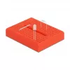 Breadboard DELOCK 18318 – soldeervrij kunststof prototypeboard, 36 × 46 × 10 mm, rood
