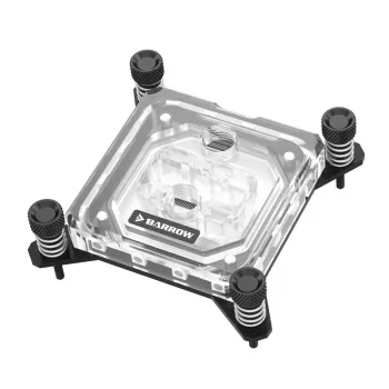 Waterkoeler Barrow LTYK3-04I zwart acryl RGB voor CPU-koeling, acryldeksel, RGB-verlichting