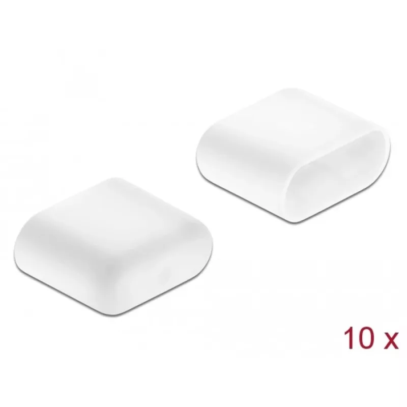 Stofkappen DeLOCK USB Type-C-stekker 10 stuks wit