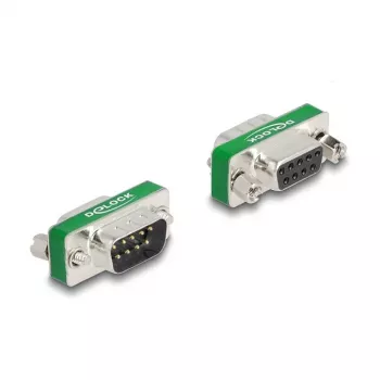 DeLOCK RF/EMI ontstoringsfilter D-Sub 9-polig stekker naar bus verguld