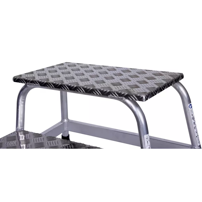 Opstapje Krause 805027, aluminium 2 treden, max. belasting 150 kg, 680 mm lengte, 41 cm hoogte
