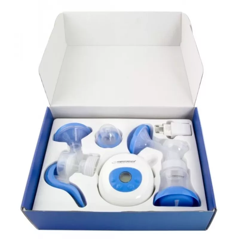 Borstkolf ESPERANZA ECM003B elektronisch 150 ml, ingebouwd display, blauw/wit, 100–240 V AC