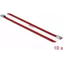 Kabelbinder staal DeLOCK 18781 rood 200mm 10 stuks