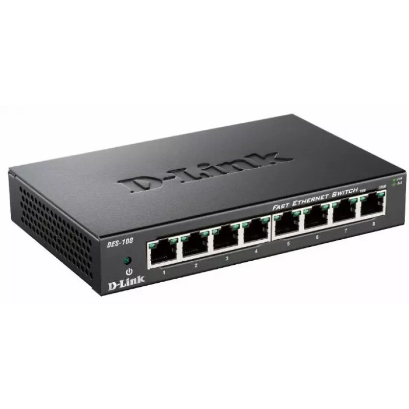 D-Link DES-108 zwart