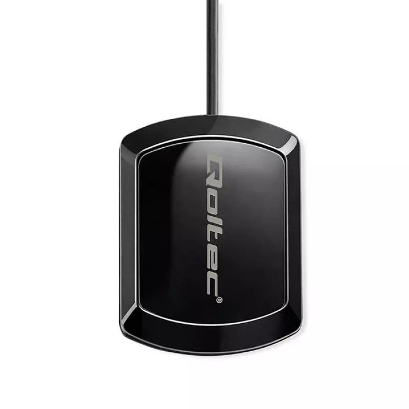 Externe GPS/GLONASS-antenne QOLTEC 28 dBi 50 W met haakse SMA-stekker