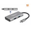 USB-hub DeLOCK externe USB 10 Gbps USB Type-C hub 63260