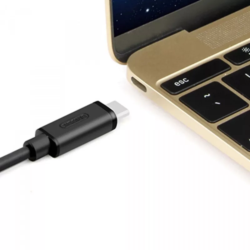 UNITEK Y-C474BK USB-kabel USB 3.2 Gen 1 (3.1 Gen 1) 1 m USB A USB C zwart