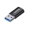 Adapter Baseus Ingenuity USB Type-A (bus) naar USB Type-C (stekker) 10 Gbit/s, zwart, 14×22×8 mm