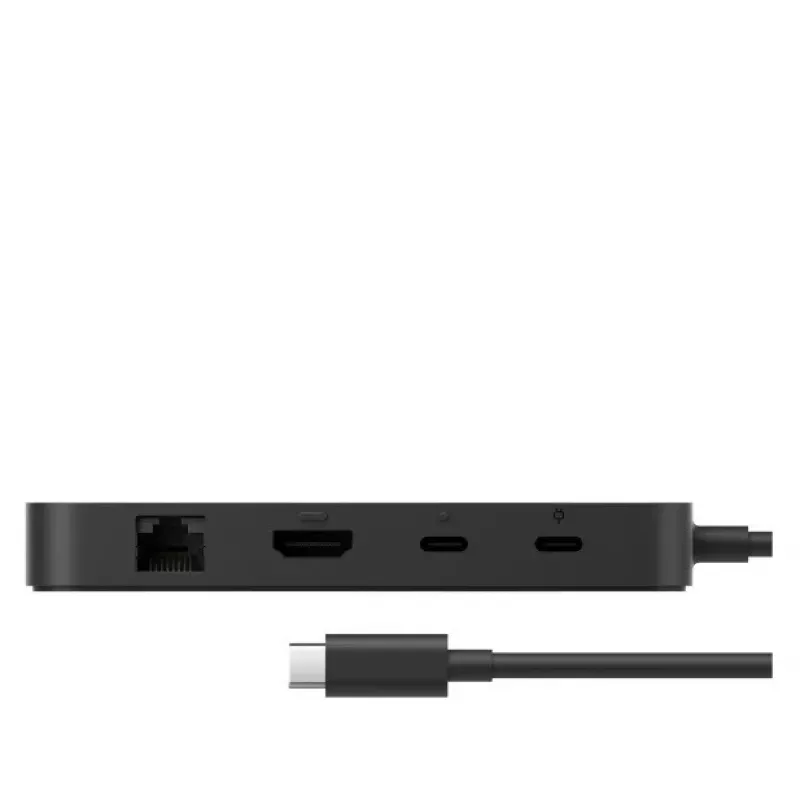 Microsoft Surface USB4 Dock bedraad zwart USB4-connectiviteit 1000 Mbit/s