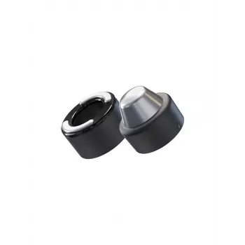 Gezichtsmassageapparaat Therabody Theraface Hot & Cold Rings FG zwart — 67 mm, draadloos, 2 programma's, OLED-display