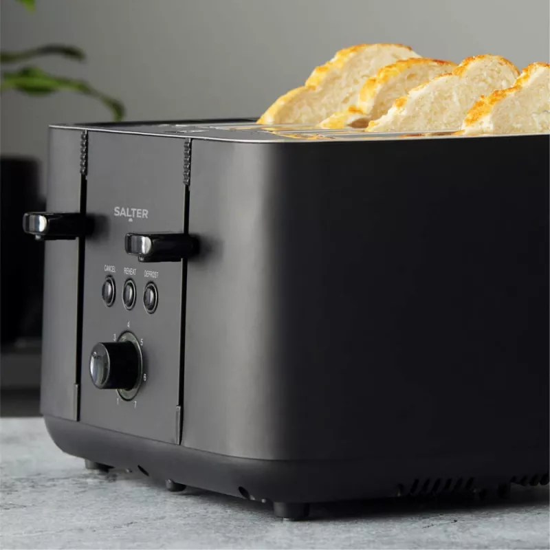 Salter EK5565MBLKFVDE Kuro 4-sneden toaster