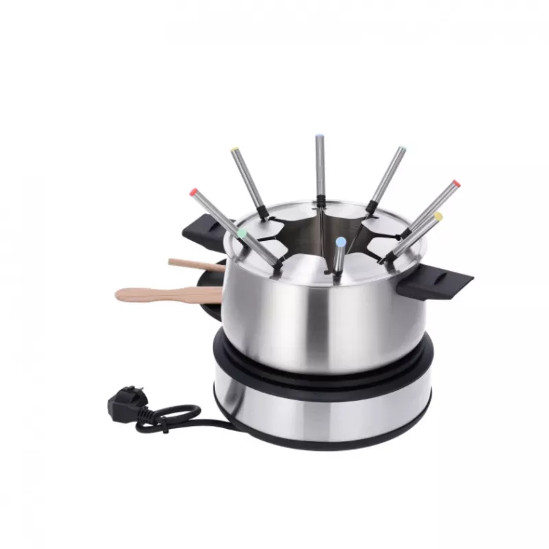 Severin FO 2471 fondue- en crêpecombinatie, zwart/roestvrij staal