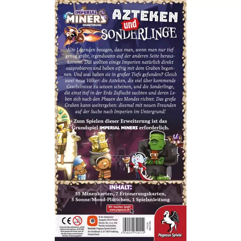 Imperial Miners: Azteken en zonderlingen, bordspel-uitbreiding