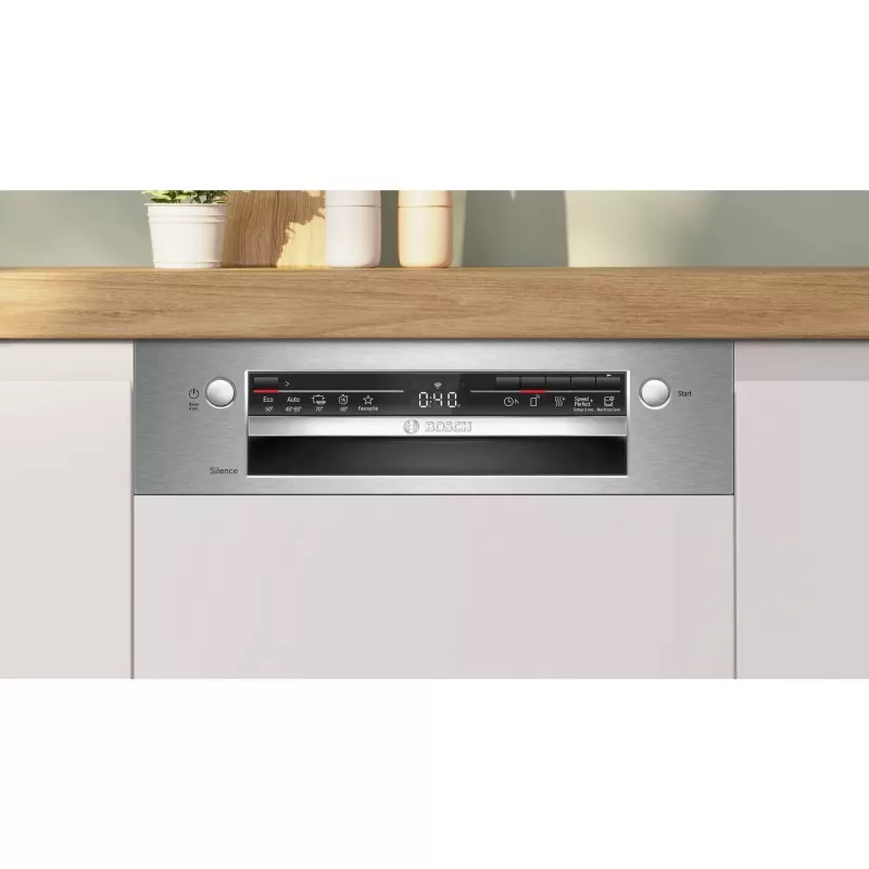 Vaatwasser Bosch Serie 2 SPI2HKS42E halfingebouwd slimline 45 cm, 10 couverts, 5 programma's, klasse E