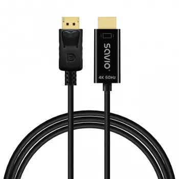 Savio CL-189 videokabel-adapter 1,5 m stekker naar stekker