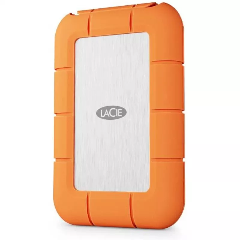Externe SSD LaCie STND4000400 4 TB USB4 Gen 3x2 Thunderbolt USB Type-C, oranje/rvs