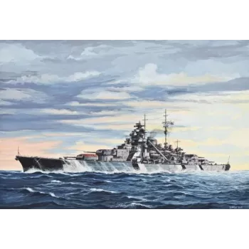 Marineschip modelbouwpakket Revell Bismarck 1:700