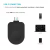Vaste USB-C-laadadapter FIXED FIXDW-AWAP-BK voor Apple Watch Powerstation Uni, compacte vervanging