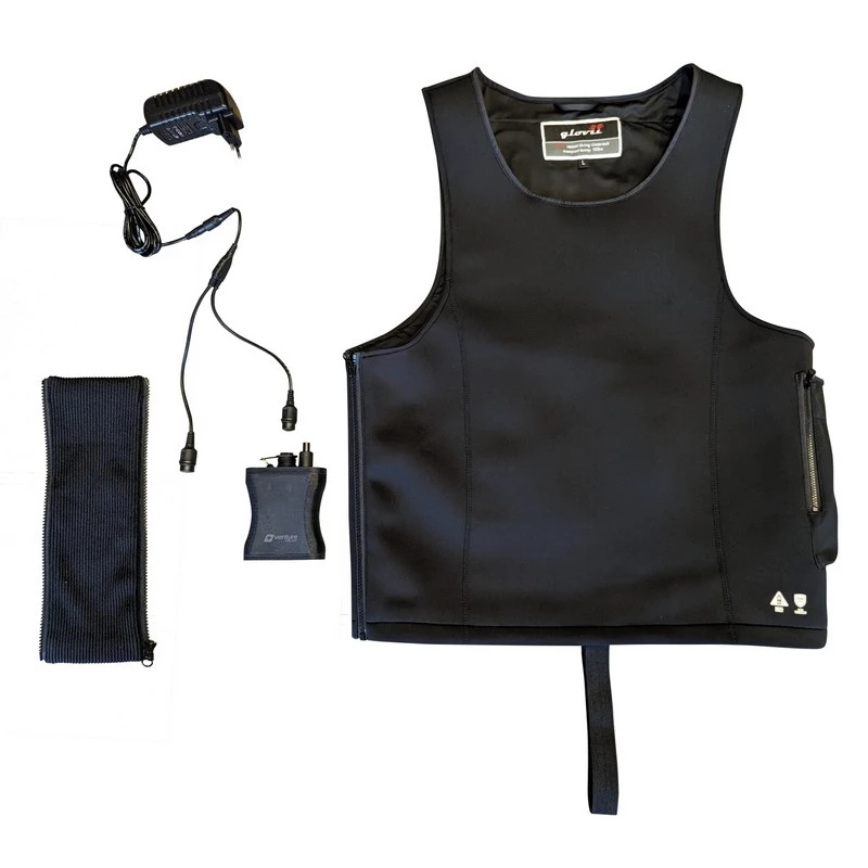 Glovii GMV1M watersportvest zwart softshell