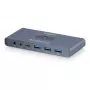 KVM-switch DIGITUS USB-C 3.0 HDMI 2-poorts 4K60Hz, USB-C/USB-A, aluminium, 135×60×30 mm
