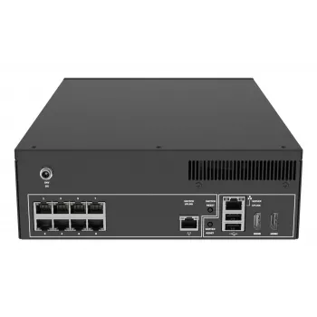Netwerk-videorecorder AXIS S2208 Mk II 8-kanaals, 4 TB HDD, SATA, 7680×4320 max, IEEE 802.3at, zwart