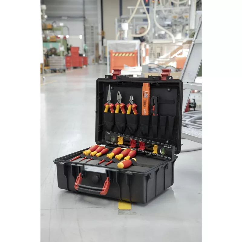 Wiha 45530 Basic Set L electric gereedschapsset, 18-delig, met koffer