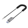Savio TR-16 transmitter AUX-adapter met handsfree functie, Bluetooth 5.3, Google Assistant/Siri