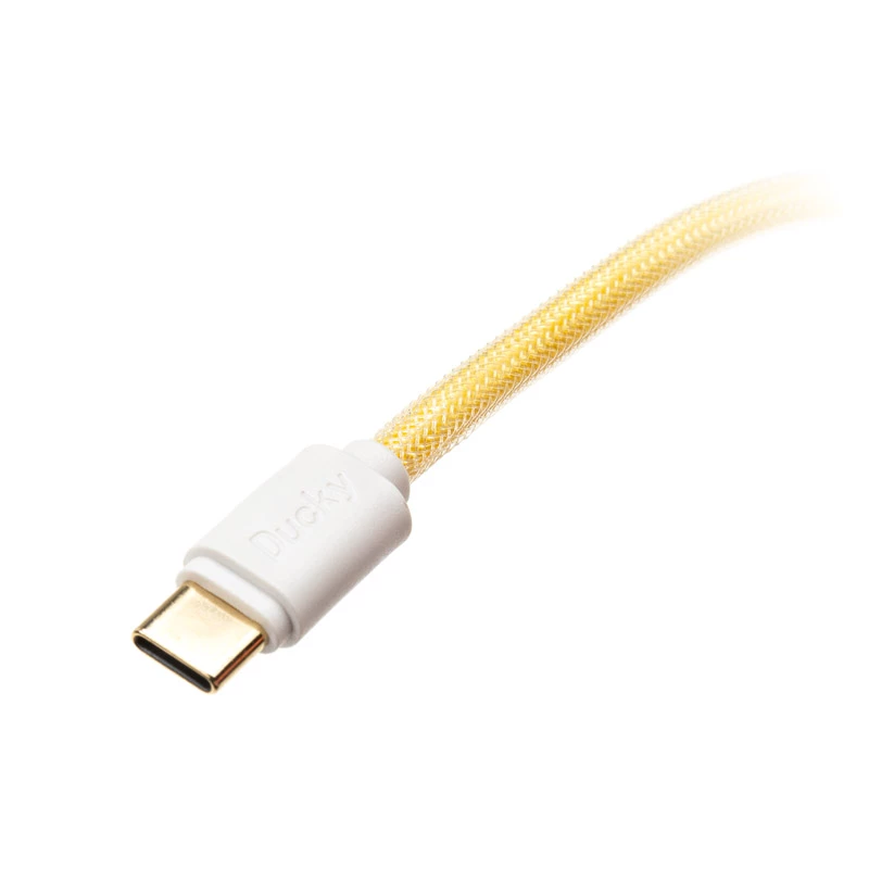 Ducky Premicord Afterglow spiraalkabel, USB Type-C naar Type-A - 1,8 m