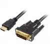 Adapterkabel HDMI > DVI-D (zwart, 5 meter, Dual Link, 24+1)