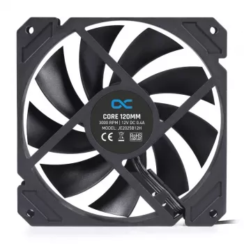Ventilator Alphacool 12 cm 3000 tpm 7,83 mmH2O dubbel kogellager zwart 120x120x25 mm
