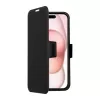 Telefoonhoes SCREENOR Clever voor Apple iPhone 17 — MagSafe-compatibel, kunstleer met TPU-frame, zwart