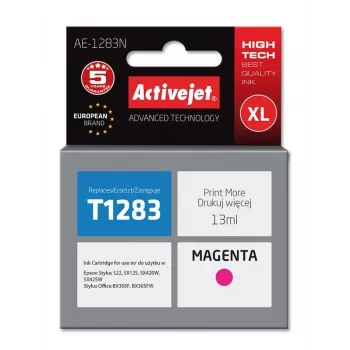 Activejet AE-1283N inkt (vervanger voor Epson T1283; Supreme; 13 ml; magenta)