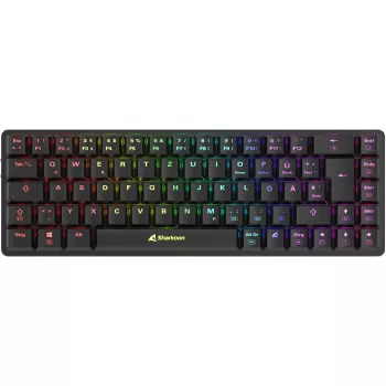 Sharkoon PureWriter W65 toetsenbord gaming RF draadloos QWERTZ Duits zwart
