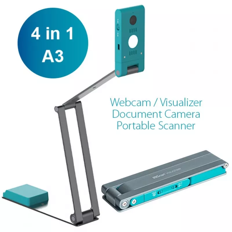 I.R.I.S. IRIScan Visualizer 7 overheadscanner 4160 x 3120 DPI A3 arctisch blauw, zilver