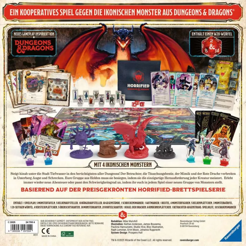 Horrified Dungeons & Dragons, bordspel