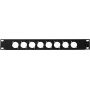 Frontpaneel Omnitronic Z-19 8x XLR D-Type 1U – rack-adapter met acht XLR-aansluitingen
