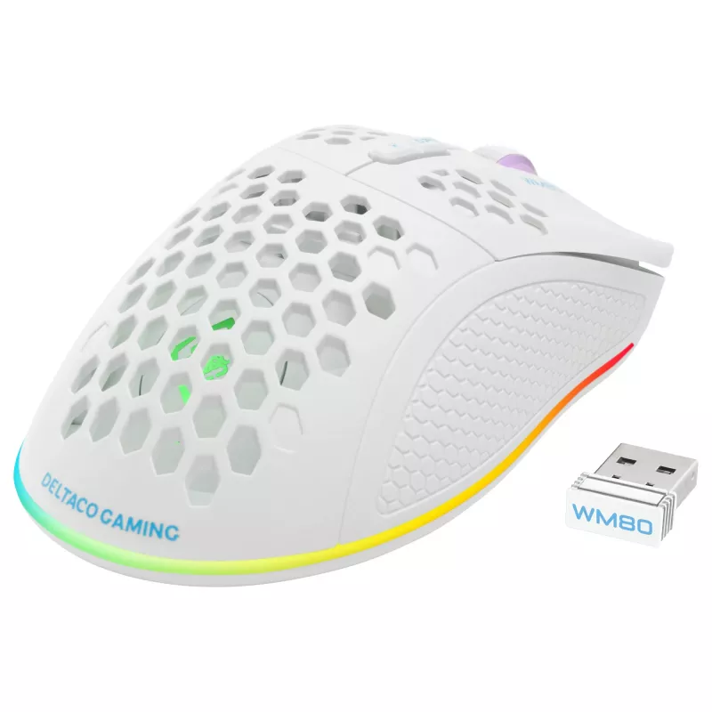 Gaming-muis Deltaco GAM-120-W RF draadloos USB Type-C