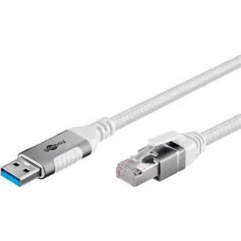 Ethernet-kabel USB-a 3.2 Gen1 stekker > RJ-45 stekker, LAN-adapter