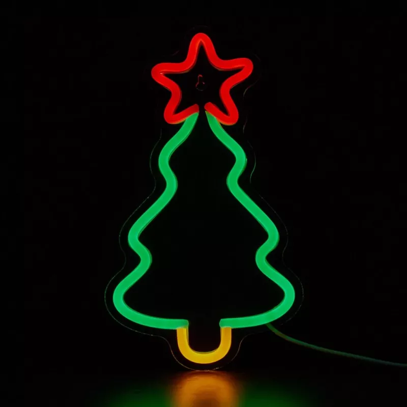 Manta SNL106MT LED-kerstboomlamp in neonstijl, USB-gevoed