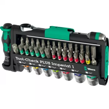 Wera Tool-Check Plus Imperial 39-delige gereedschapsset — 39-dlg. imperiale schroef- en accessoireset