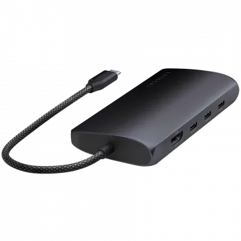Satechi USB-C multiport-adapter ST-P8KED — 6 aansluitingen, ondersteunt 8K-resolutie