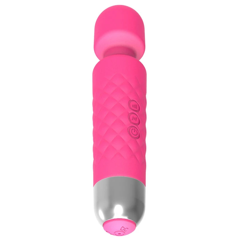 Clitoris-massageapparaat Erolab Wand-M MFN01r rosé roze — compacte massagestaf in toverstafstijl
