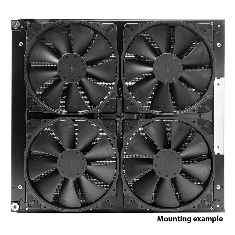 Radiator-splitter Watercool MO-RA X-Splitter voor Noctua NF-A20-ventilatoren