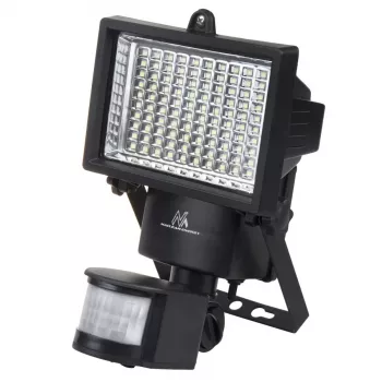 Maclean MCE442 solar-LED-schijnwerper met bewegingssensor floodlight wandmontage lamp schemer IP44 6W 6000K