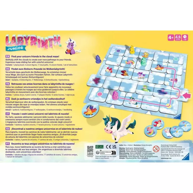 Bordspel Ravensburger 23046 — gezinsvriendelijk legspel, 15 min. speelduur, vanaf 4 jaar